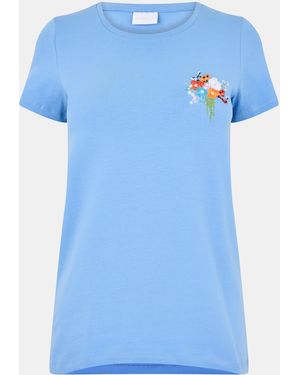 Mama.licious Mama Maternity Regular Fit T-Shirt - Blue
