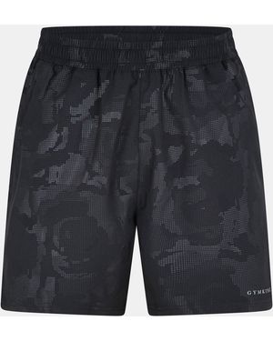 Gym King Camo Performance Gym Shorts - Black