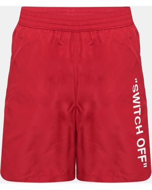 Off-White c/o Virgil Abloh Swim Shorts - Red