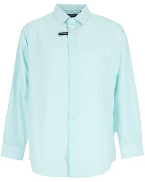 Scotch & Soda And Pattern Long Sleeve Shirt Collar - Blue