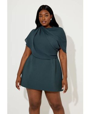 Odd Muse Mus Gather Mini Dress - Blue