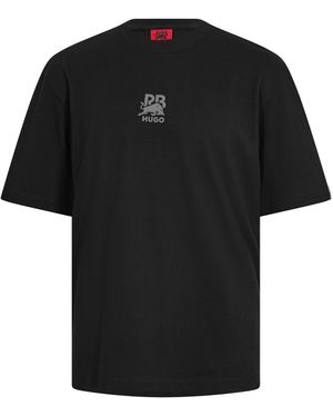 HUGO Deckies Rb Short Sleeve Polo Shirt - Black
