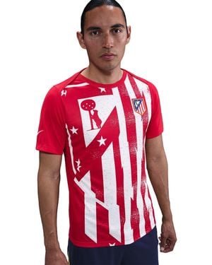 Nike Atletico Madrid Fourth 2025/26 Dri-Fit Short-Sleeve T-Shirt - Red
