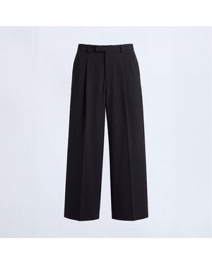 Twisted Tailor Syrah Wool Relaxed-Fit Suit Trousers - Black