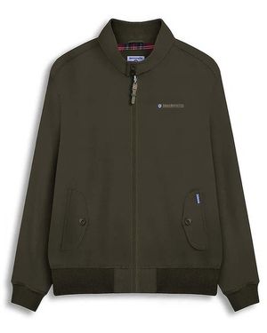 Lambretta Shower Resistant Harrington Bomber Jacket - Green