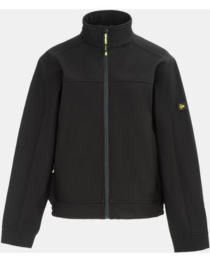 Dunlop On-Site Water Resistant Windproof Slim Fit Softshell Jacket - Black