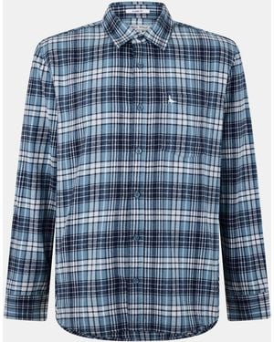 Jack Wills Long-Sleeve Patterned Shirt - Blue