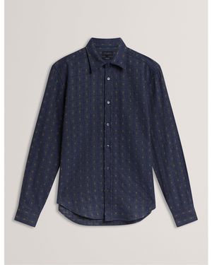 Ted Baker Long Sleeve Shirt - Blue