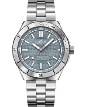 Fortis Marinemaster Automatic Stainless Steel 300M Water Resistant Auto Analogue Watch - Metallic