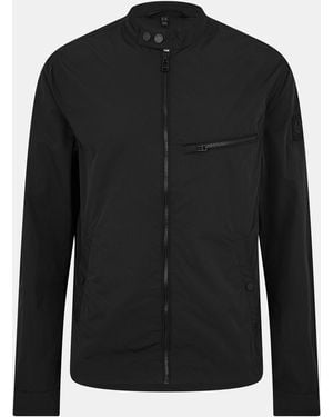 Belstaff Walkham Long Sleeve Full Zip Bomber Jacket - Black