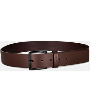 HUGO Gionio Leather Belt - Brown