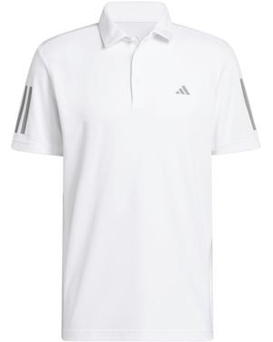 adidas 3 Stripe Polo Shirt - White