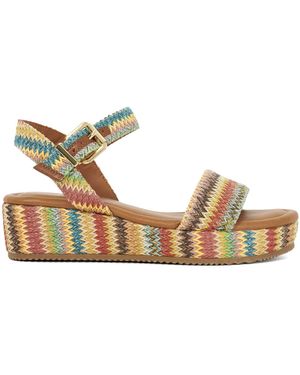 Dune Flatform Sandals - Metallic