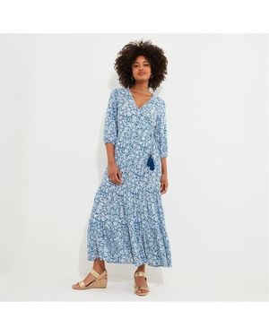 Joe Browns Studio Joe Wrap Dress - Blue