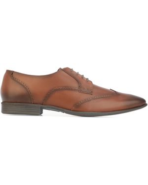 Lambretta Blair Leather Wing Tip Shoes - Brown