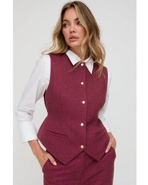 Lily and Lionel Pandora Tailored Herringbone Print Waistcoat