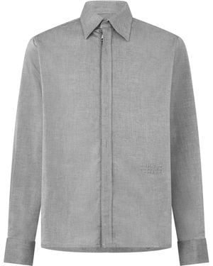 MM6 by Maison Margiela Zip Concealed Shirt Jacket - Grey