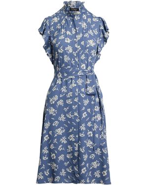 Ralph Lauren Floral Belted Dress - Blue