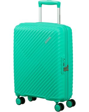 American Tourister Diablast Spinner 55X40X20Cm Tsa Cabin Hard Suitcase - Green