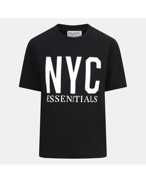 Blank Essentials Nyc Cotton Short Sleeve Oversized T-Shirt - Black