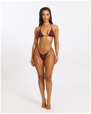 Mars the Label Rhinestone Bikini Set - Orange