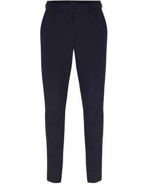 Without Prejudice Kilburn Slim Fit Italian Fabric Suit Trouser - Blue