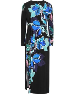 Gina Bacconi Eli Floral Print Maxi Dress - Blue