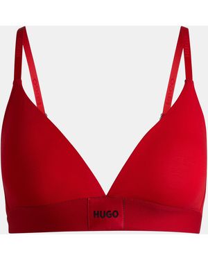 HUGO Boss Triangle Bra - Red