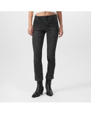 PAIGE Mayslie Straight Leg Jeans - Black