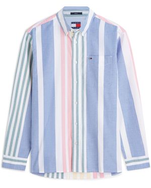 Tommy Hilfiger Long Sleeve Patterned Shirt - Blue