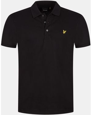 Lyle & Scott Basic Short Sleeve Polo Shirt - Black