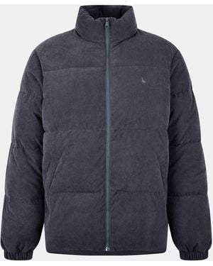 Jack Wills Corduroy Short Puffer Jacket - Blue