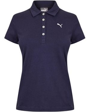 PUMA (19) Bt 445_ Ss Jersey Polo - Blue