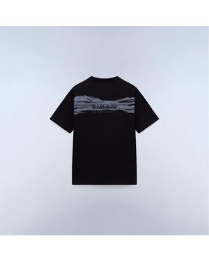 Napapijri Back Graphic T-Shirt - Black