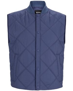 BOSS P Canopus Formal Coat - Blue