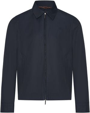 Gieves & Hawkes Harrington Jacket - Blue