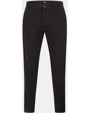 BOSS Crigan Straight Fit Trousers - Black