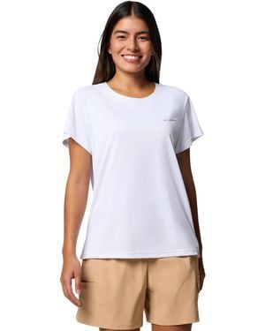 Columbia Bluevista Hill Ss Crew - White