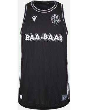 MACRON Barbarians Rugby Basketball Shirt 2024 2025 Adults - Black
