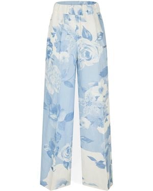 Off-White c/o Virgil Abloh Knitted Trousers - Blue