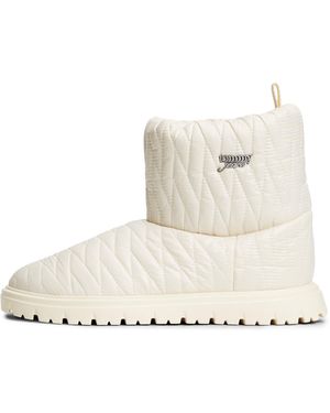 Tommy Hilfiger Quilted Snow Boots - Natural