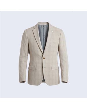 Twisted Tailor Beckford Slim Fit Check Suit Jacket - Grey