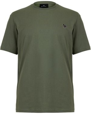 Paul Smith Regular Fit Zebra Crew-Neck T-Shirt - Green