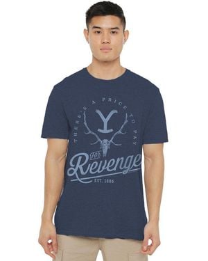 Other Yellowstone Revenge Skull-Adult Heather - Blue
