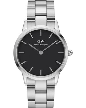 Daniel Wellington Iconic Link 36 Stainless Steel Classic Analogue Watch - Metallic