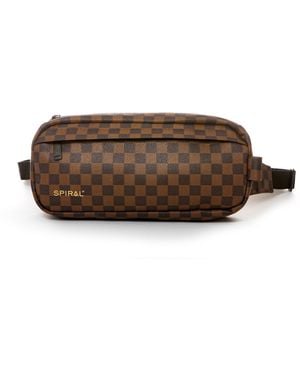 Spiral Crossbody Bag - Brown