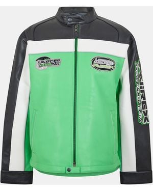 Avirex Lonewolf Leather Jacket - Green