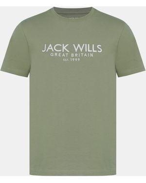Jack Wills Carnaby Logo T-Shirt - Green