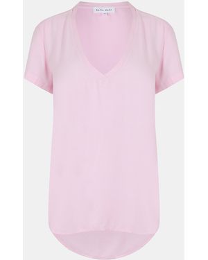 Bella Dahl V Neck T-Shirt - Pink