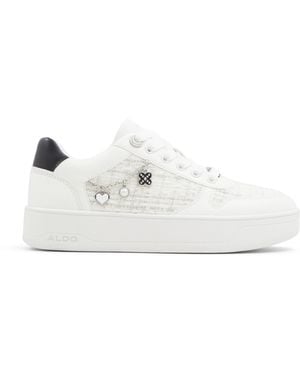 ALDO Marisette Platform Trainers - White